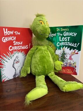 How The Grinch STOLE & LOST Christmas - 2 Books & Plush